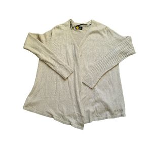 Life is Good Tan cream open Cardigan Relaxed fit size Medium